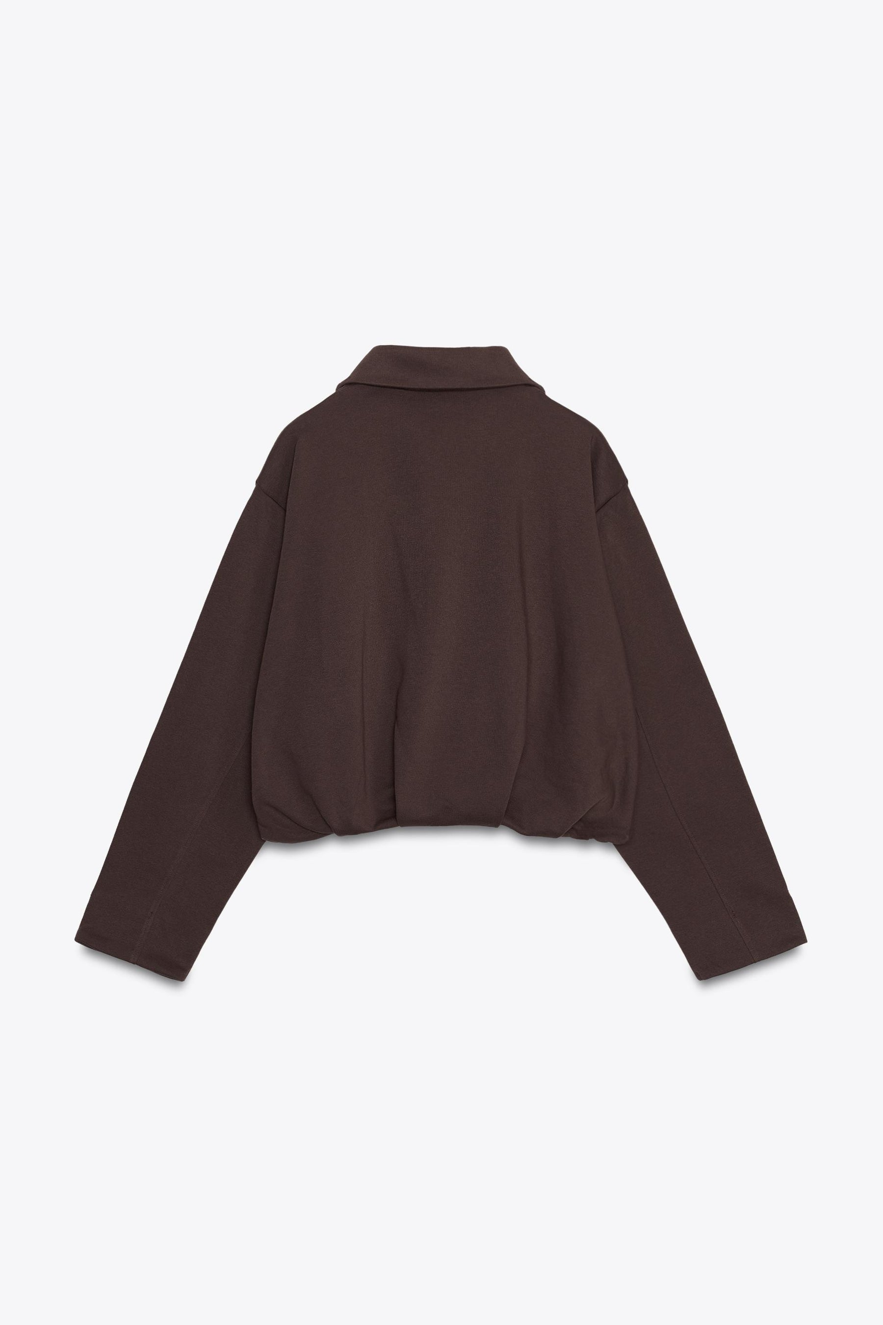 PLEATED FLEECE BOMBER JACKET - Image 5