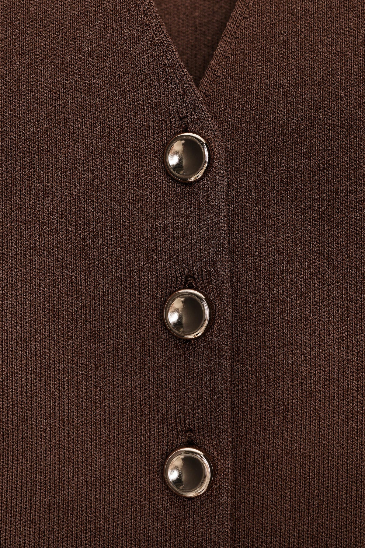 PLAIN KNIT WAISTCOAT - Image 2