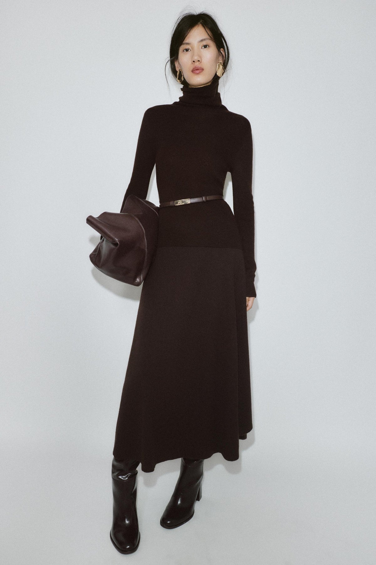 High Neck Wool Jumper