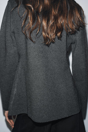 BROOCH KNIT BLAZER - Image 3