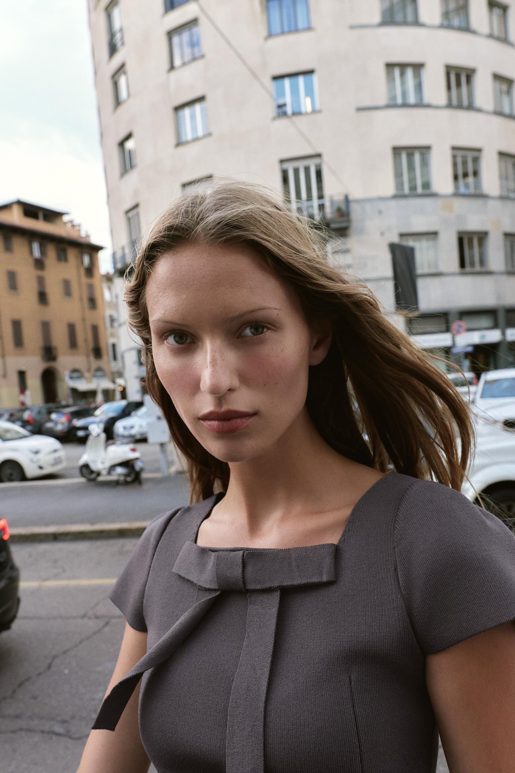 Knit Jumper with Bow