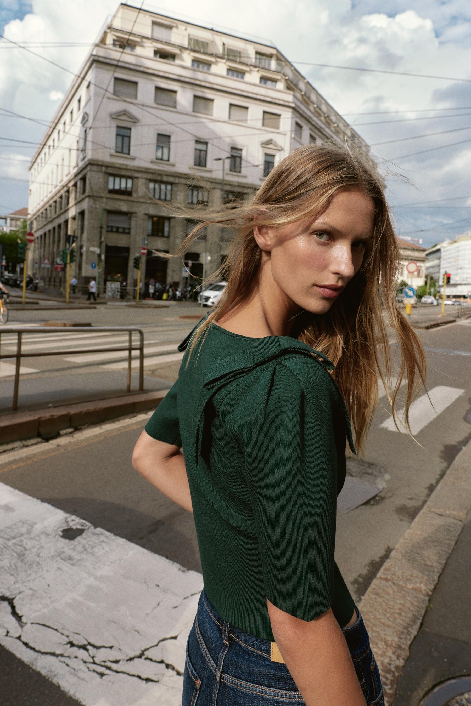 CARDIGAN WITH SHOULDER TIES - Image 4