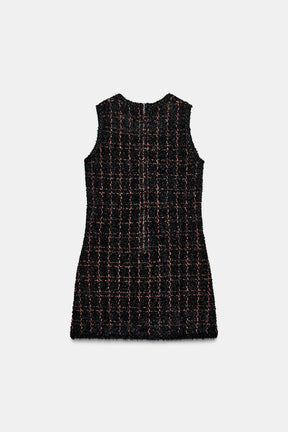 TEXTURED MINI KNIT DRESS - Image 5