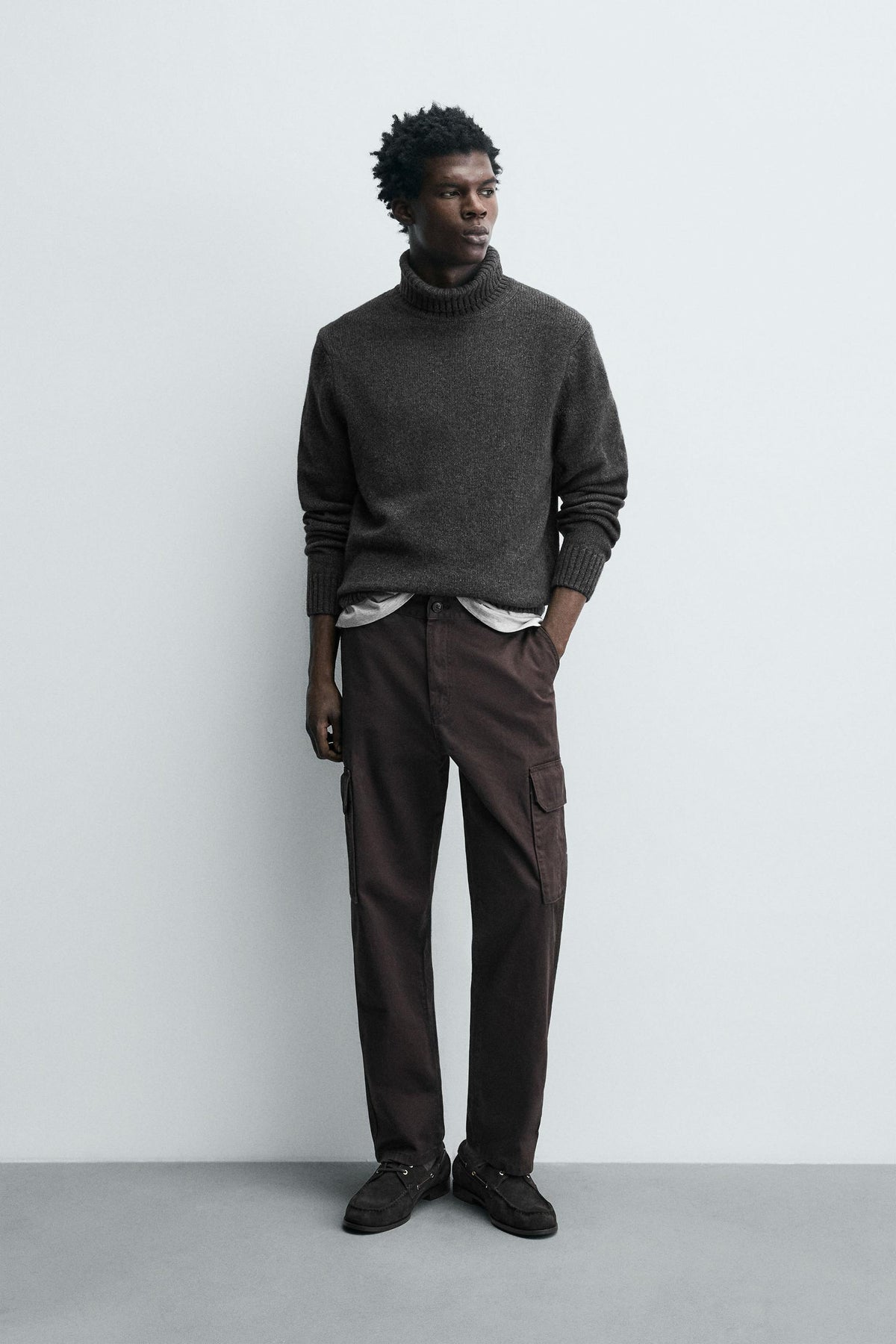 TWILL CARGO TROUSERS - Image 1