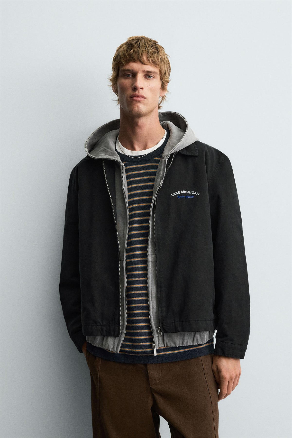 EMBROIDERED ZIP-UP JACKET - Image 2