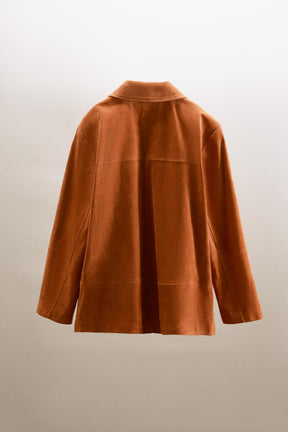 100% LEATHER SUEDE JACKET - Image 3