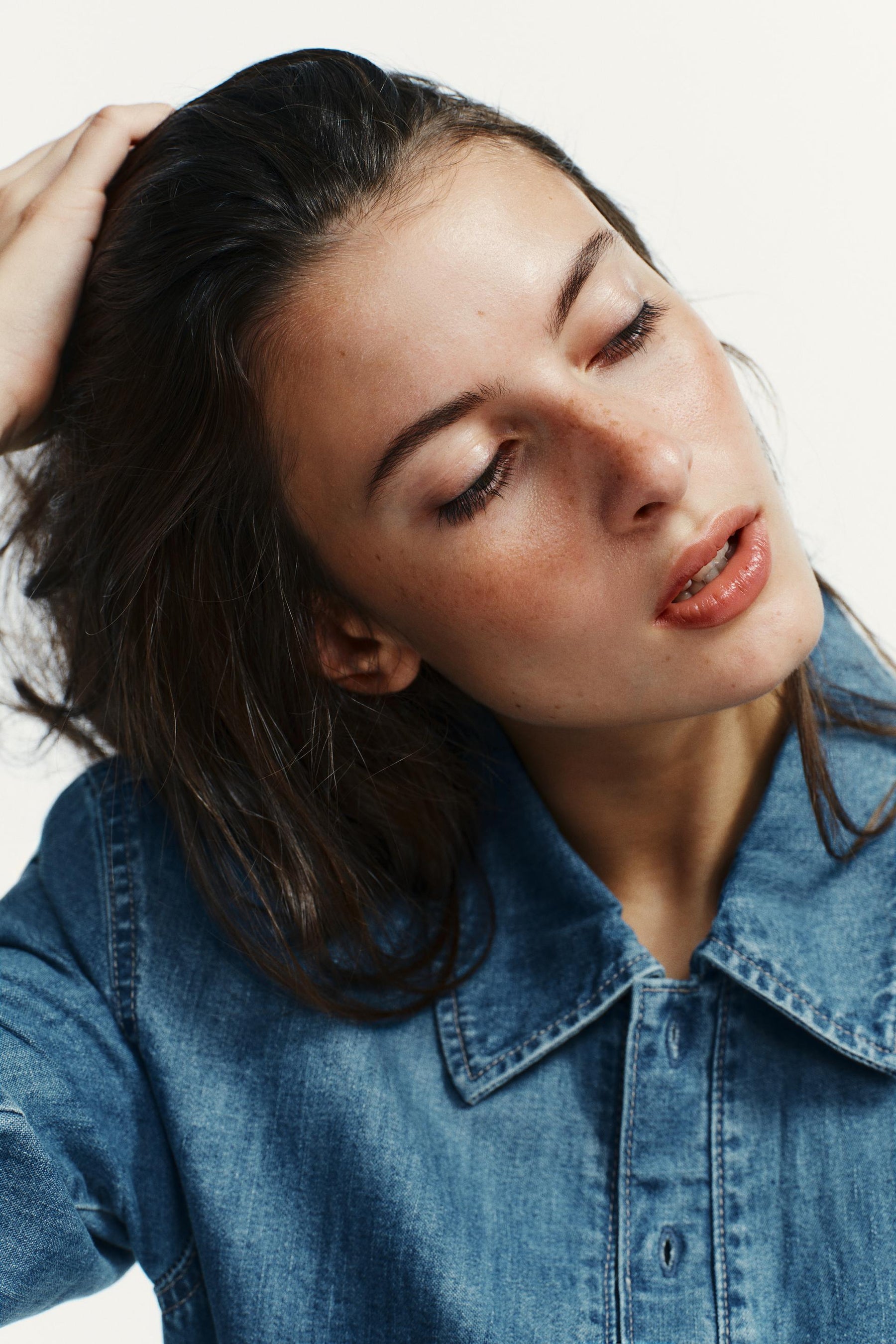 Shirt-style bodysuit with pads