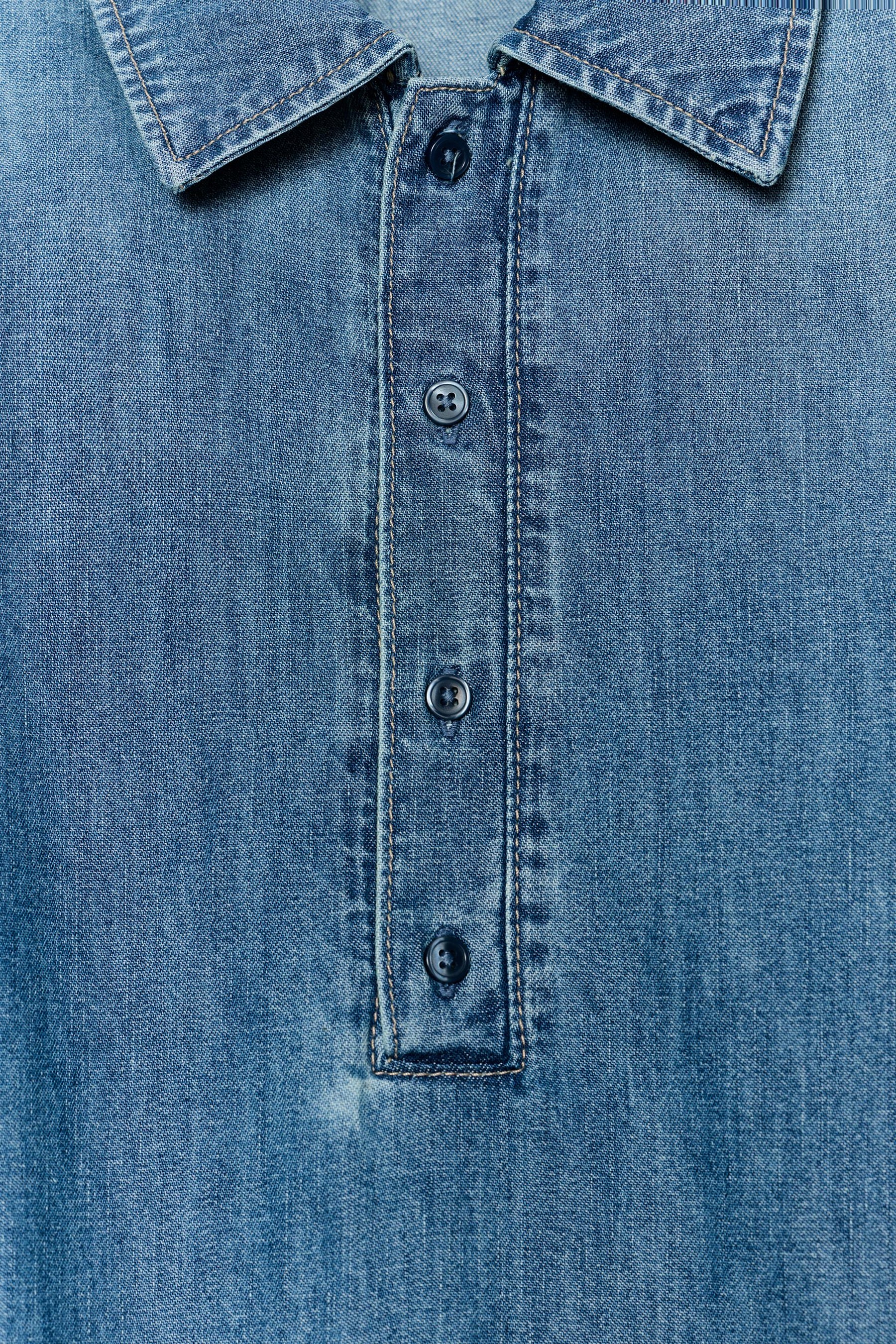 Shirt-style bodysuit with pads