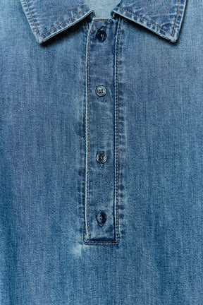 Shirt-style bodysuit with pads