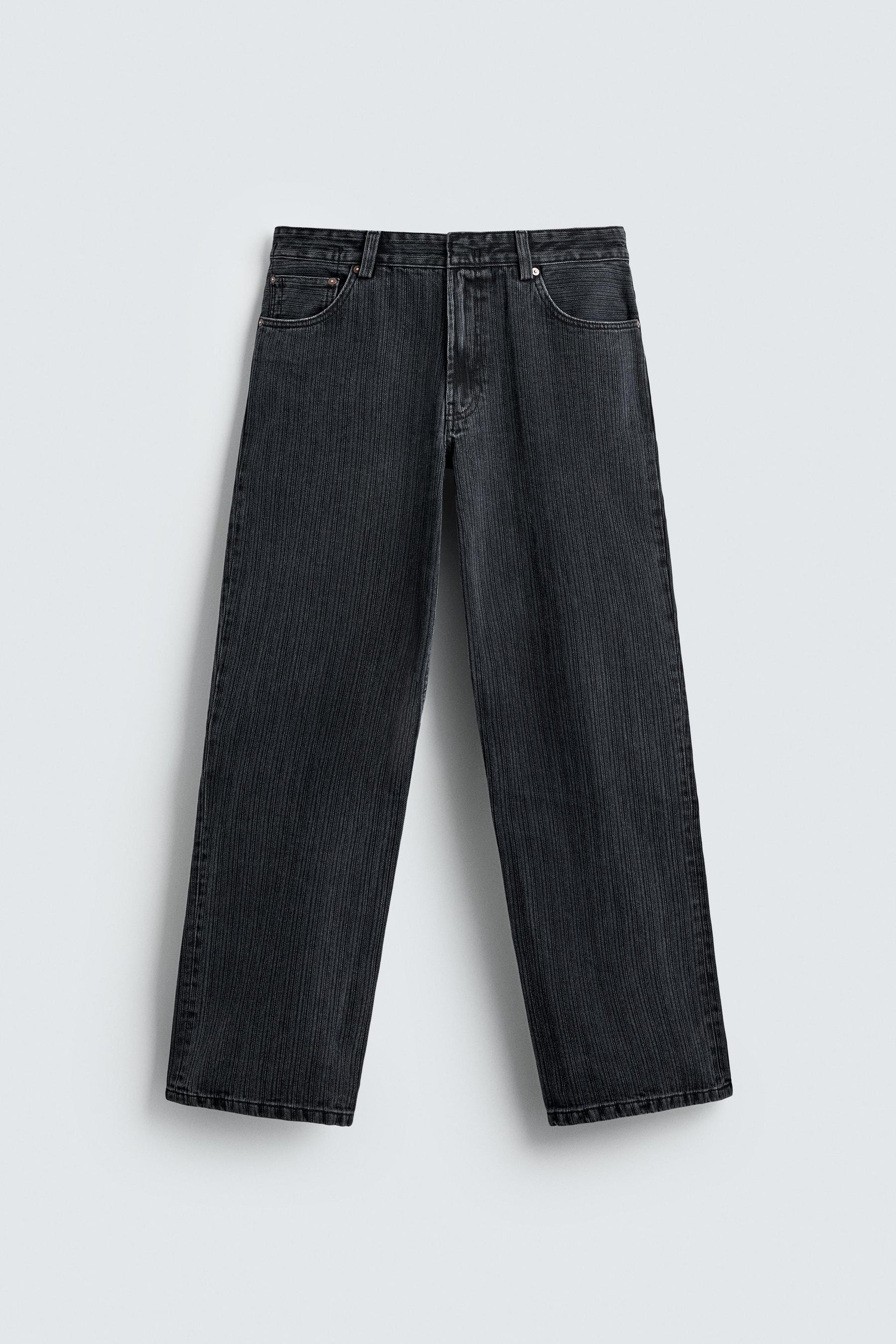 TEXTURED STRIPE JEANS - Image 7