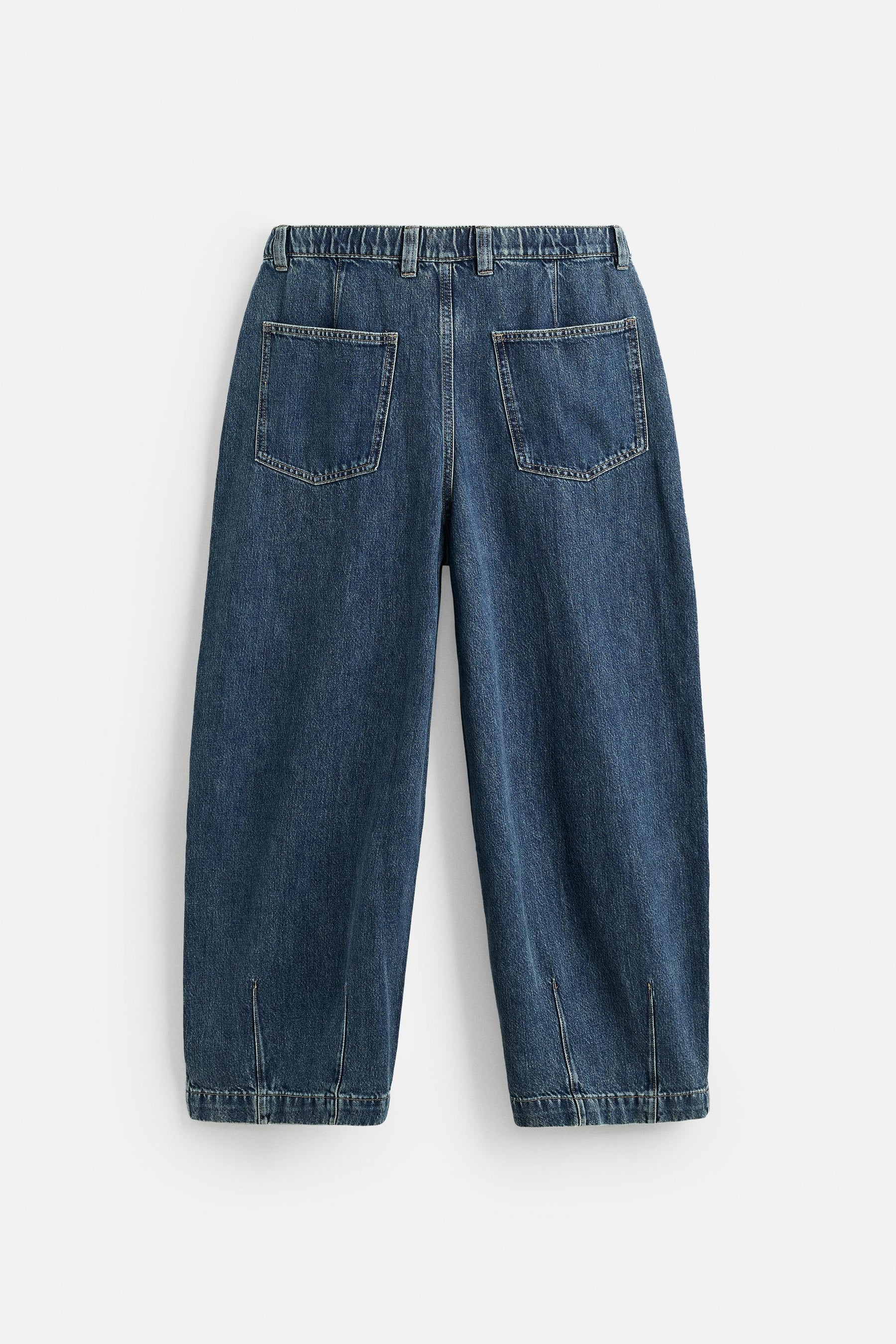 WIDE-LEG PLEATED DENIM CHINO TROUSERS - Image 8