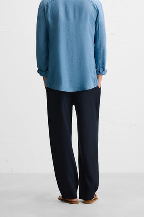 RELAXED FIT LYOCELL TROUSERS - Image 3