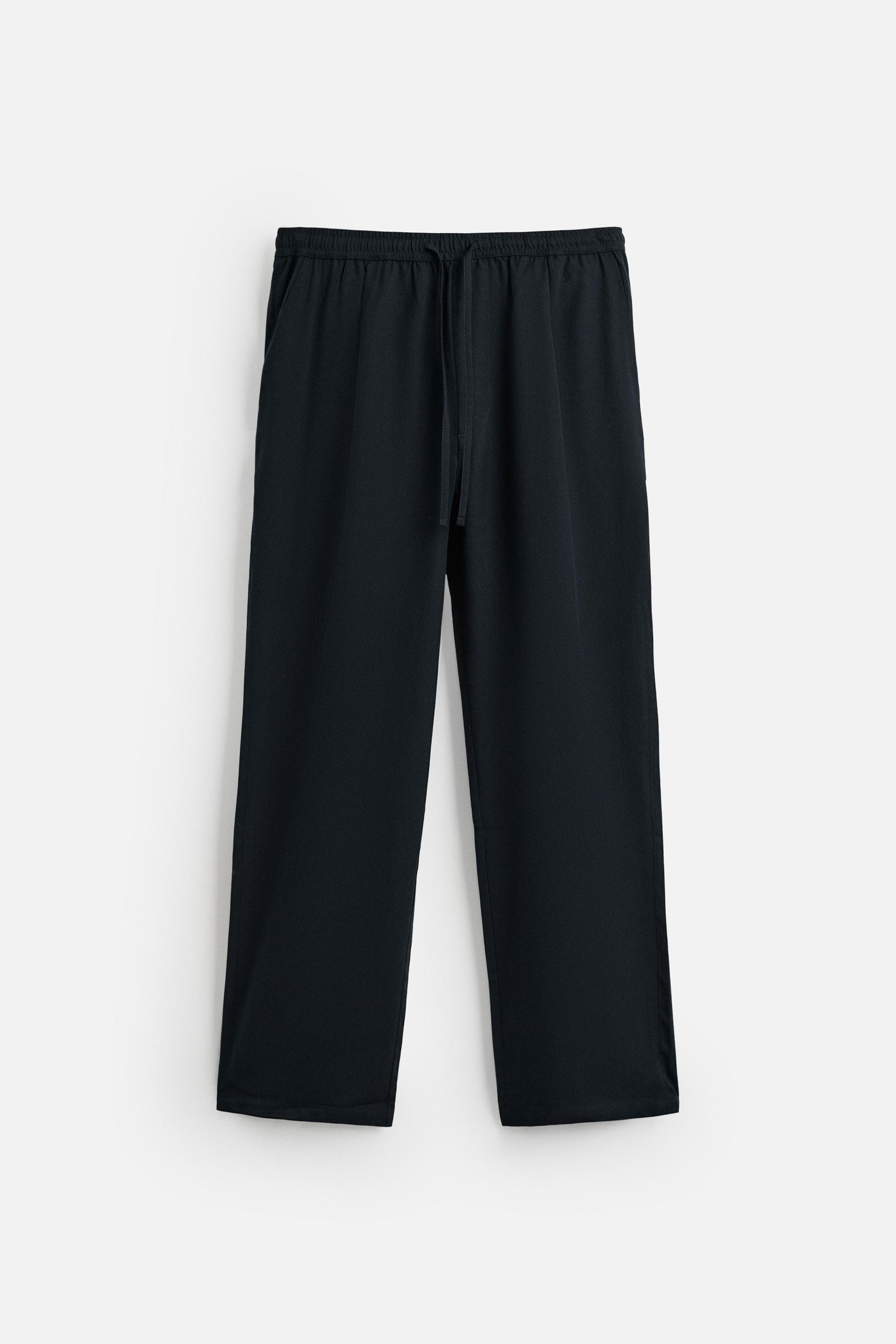 RELAXED FIT LYOCELL TROUSERS - Image 7