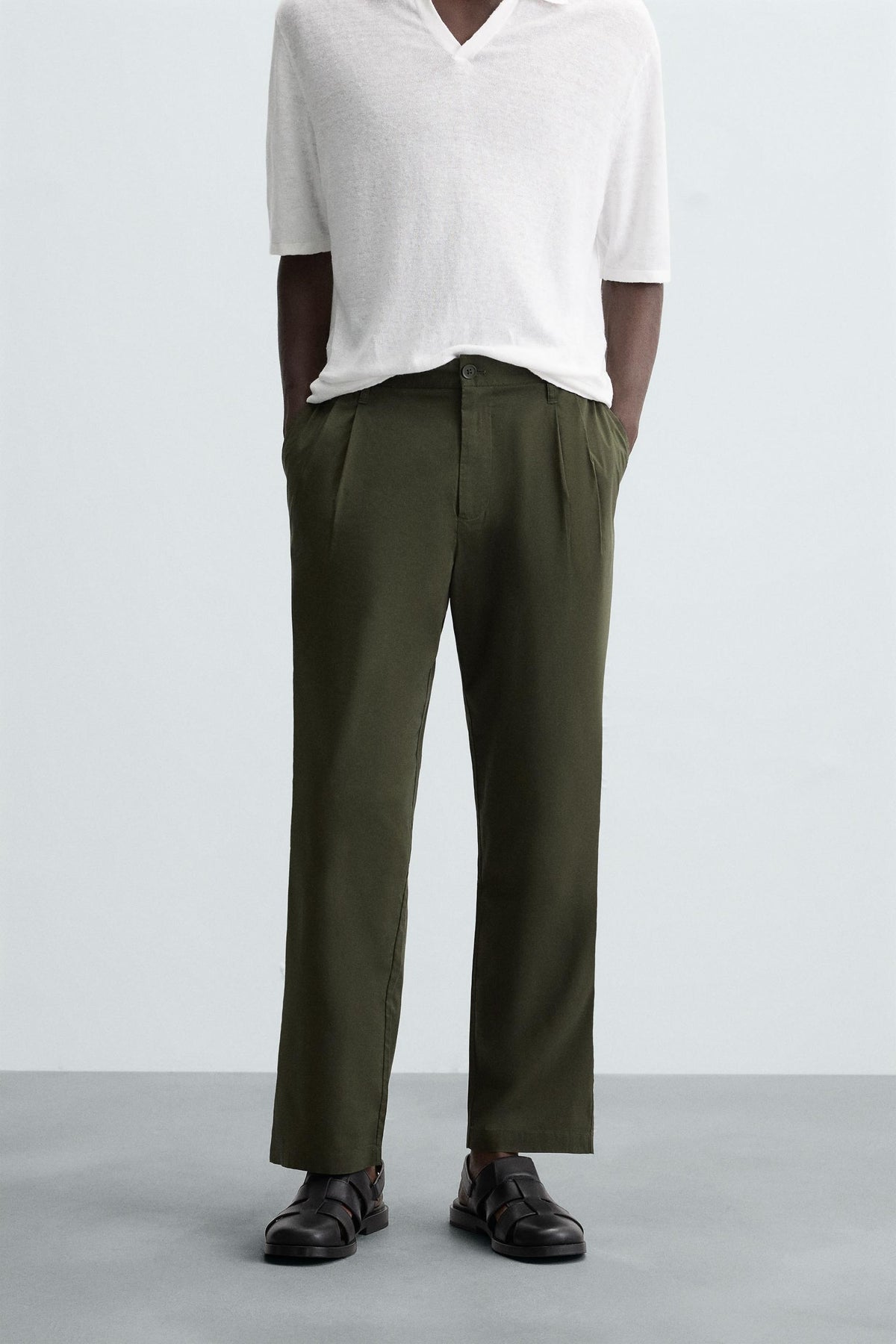 LIGHTWEIGHT RELAXED FIT TROUSERS - Image 2