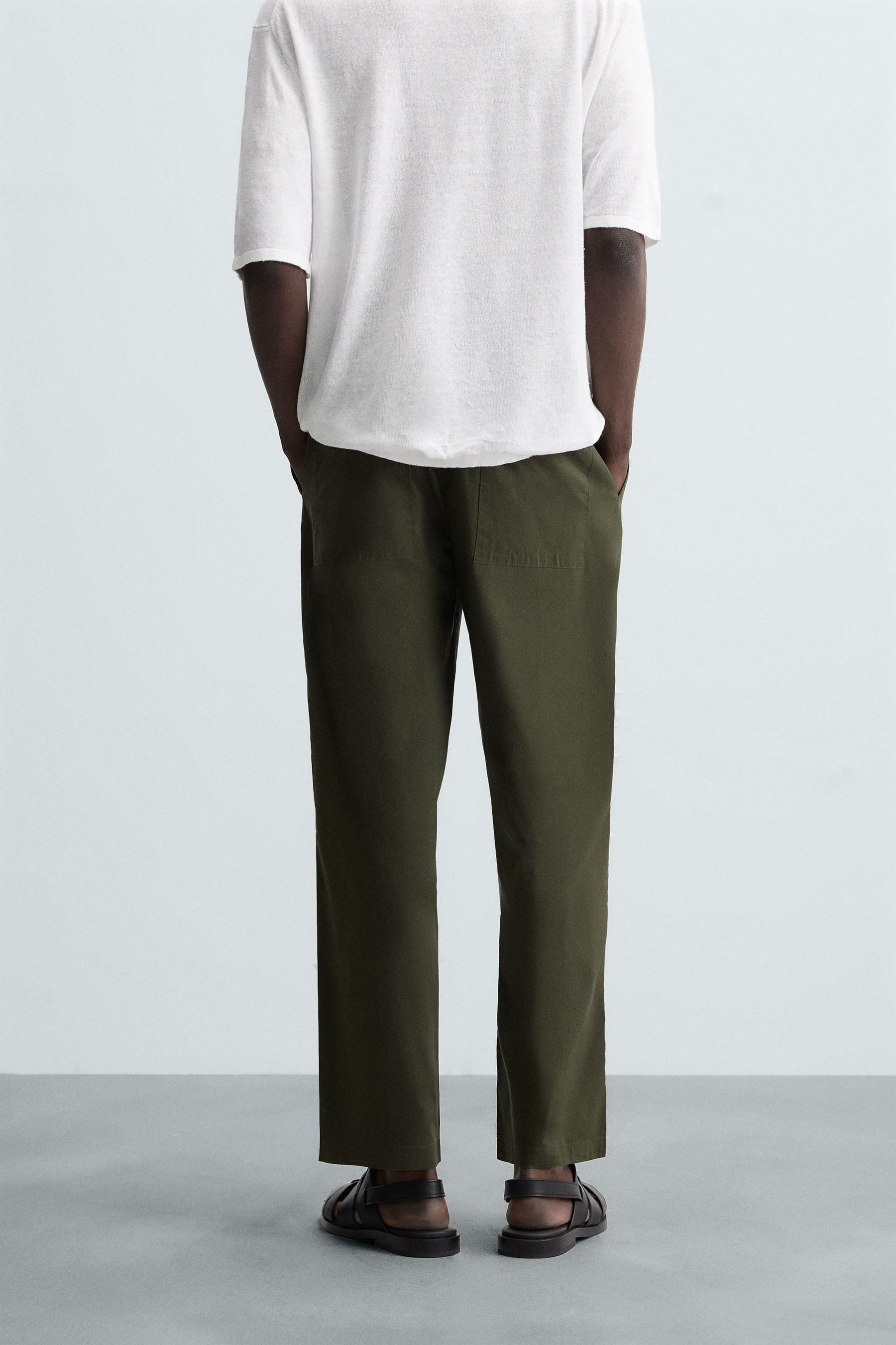 LIGHTWEIGHT RELAXED FIT TROUSERS - Image 3