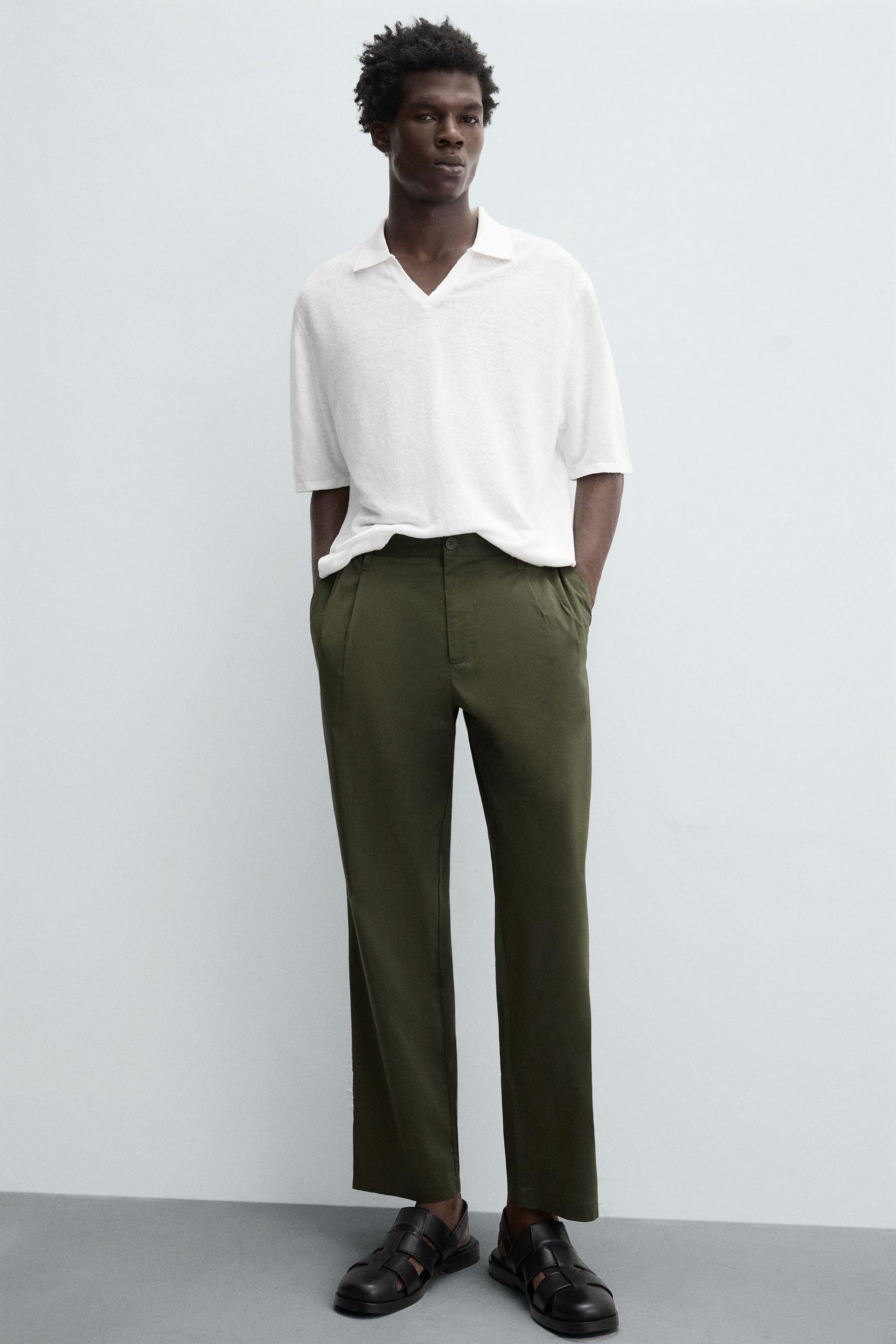 LIGHTWEIGHT RELAXED FIT TROUSERS - Image 6