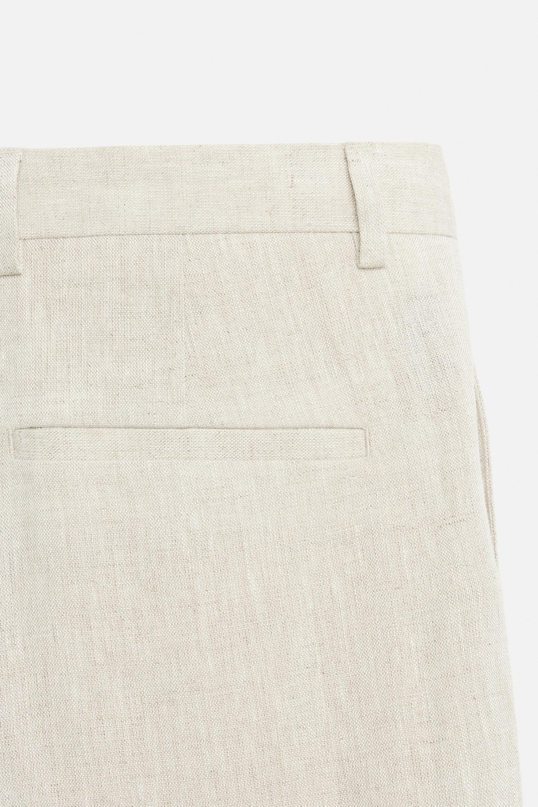 100% LINEN PLEATED TROUSERS - Image 10