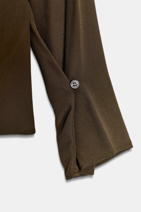 Draped Flowing Blouse