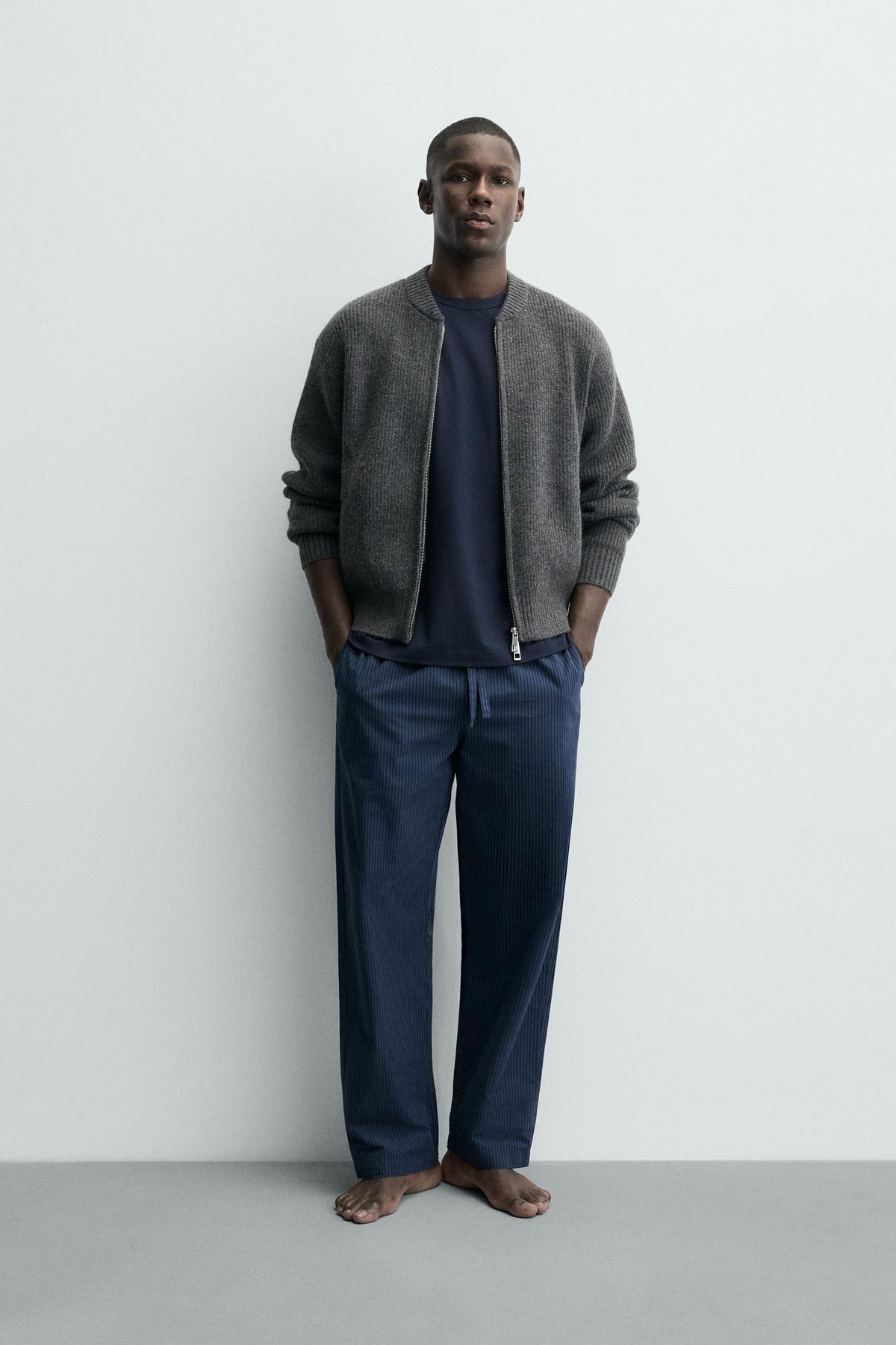 COMBINED STRIPED PYJAMA SET - Image 1