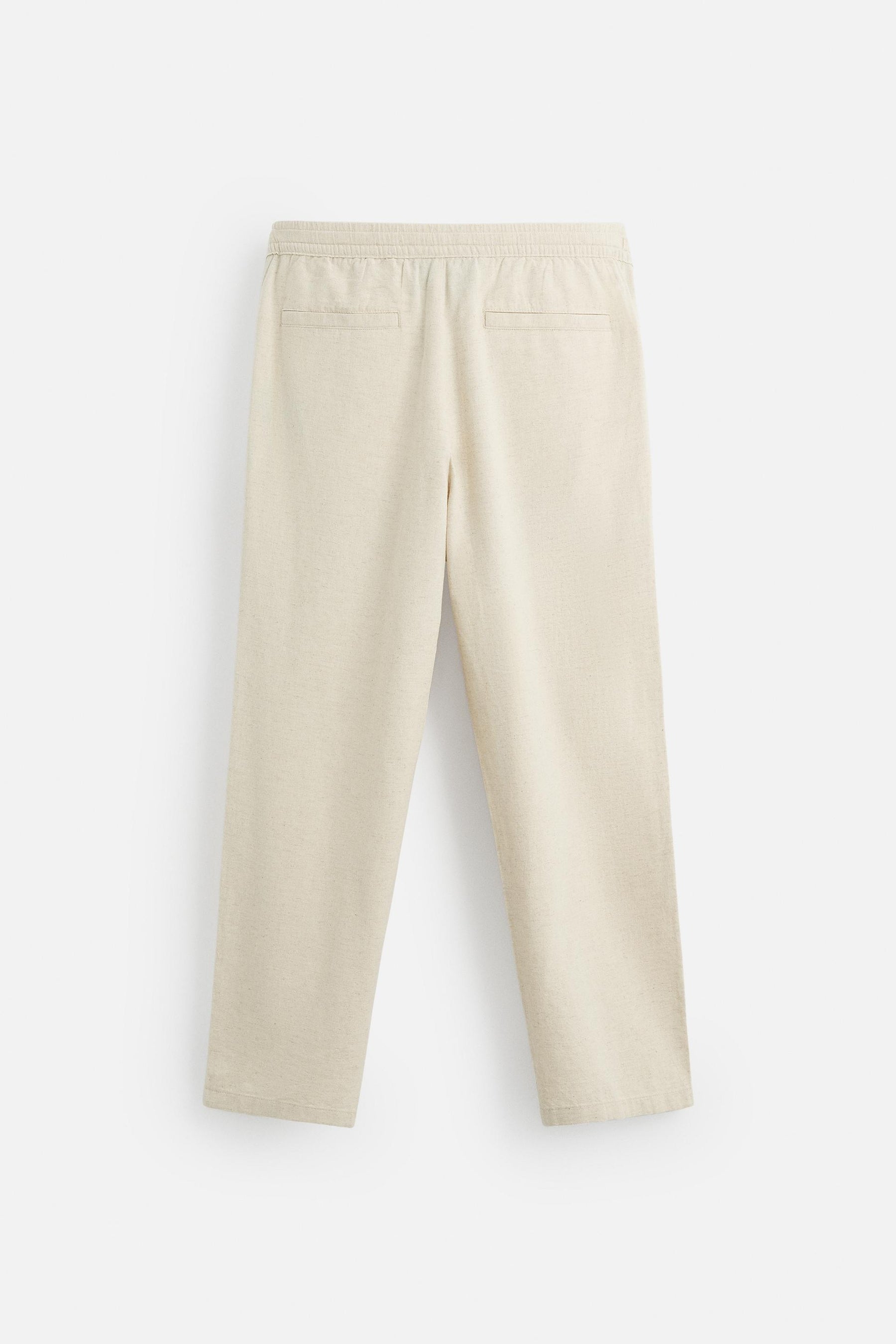 COTTON-LINEN RELAXED FIT TROUSERS - Image 7