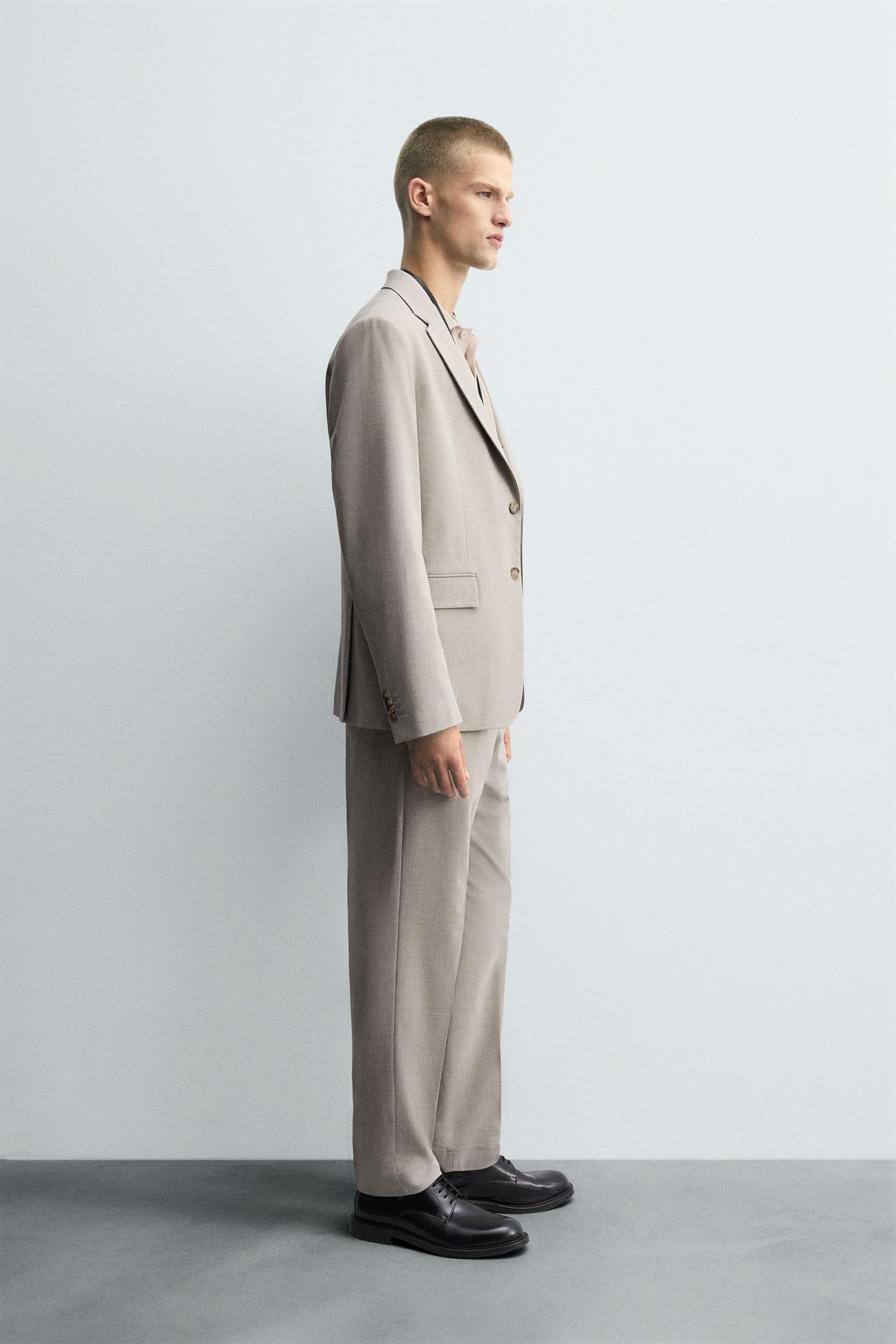 TEXTURED SUIT BLAZER - Image 4