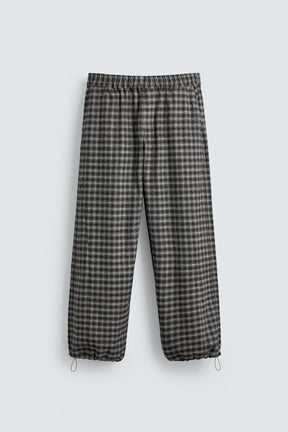 RELAXED FIT TEXTURED TROUSERS - Image 7