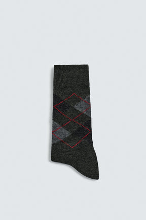 ARGYLE SOCKS WITH WOOL - Image 2