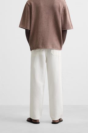 COTTON - LINEN TROUSERS - Image 3