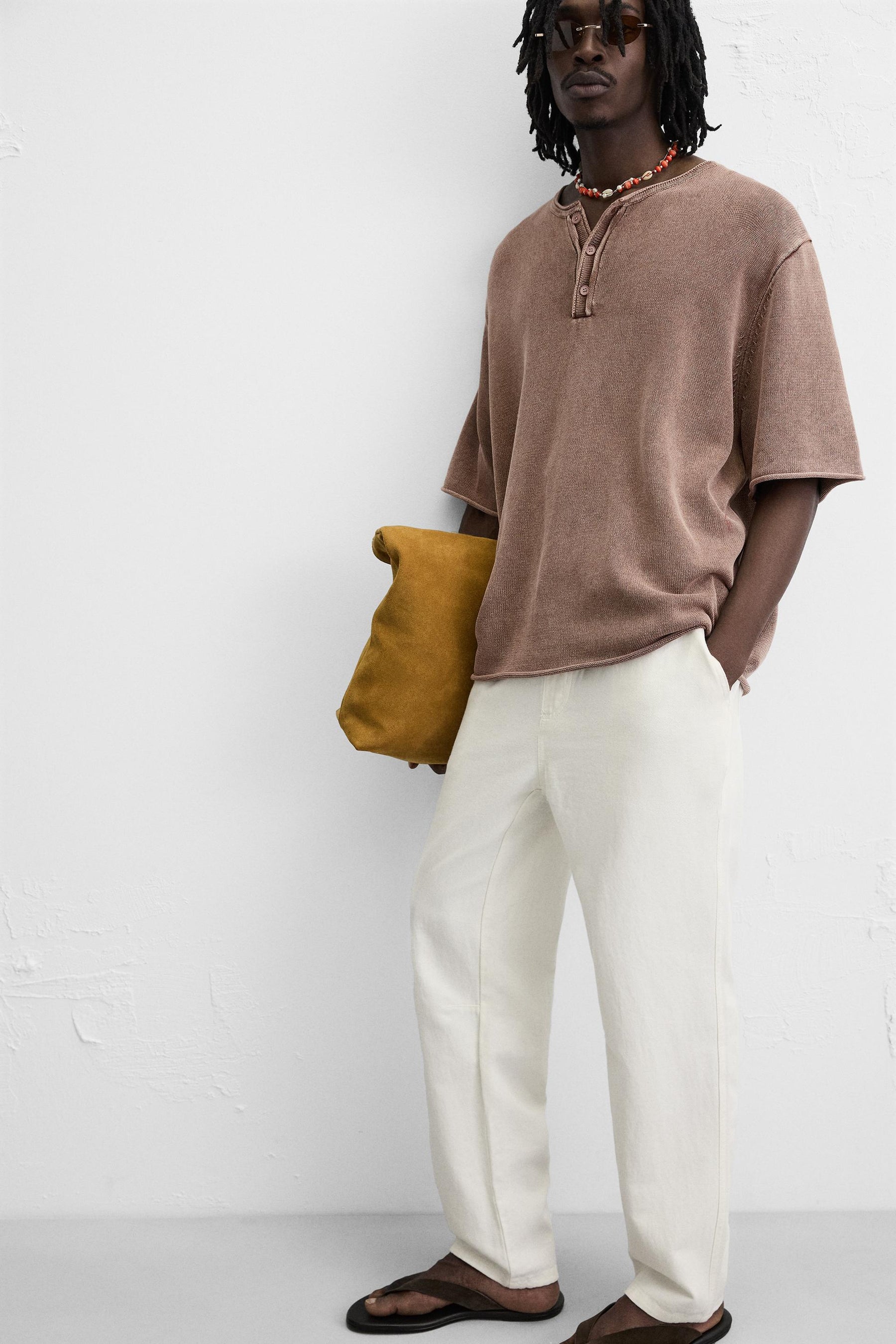 COTTON - LINEN TROUSERS - Image 5