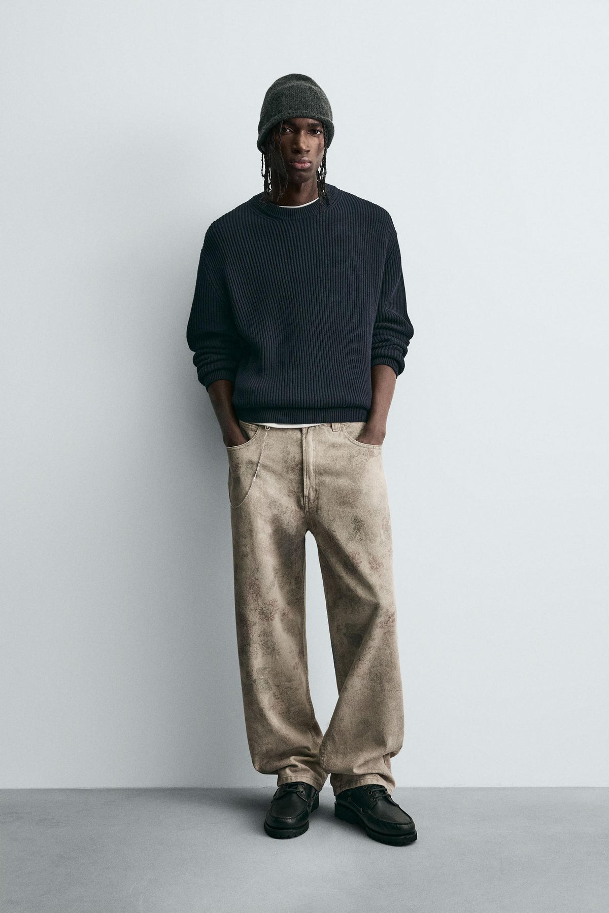 ABSTRACT PRINTED BALLOON FIT TROUSERS - Image 1