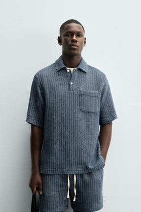 TEXTURED POLO SHIRT - Image 2