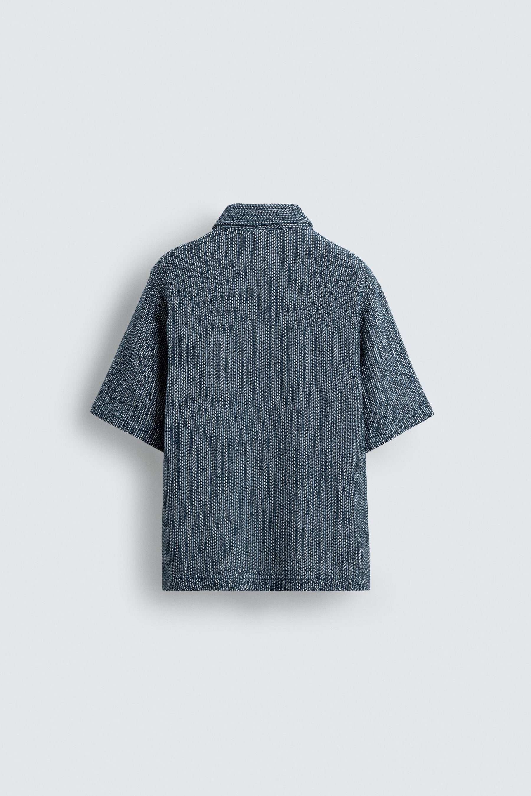 TEXTURED POLO SHIRT - Image 8