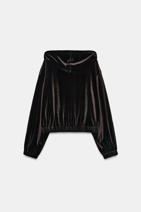 VELVET HOODIE JACKET - Image 6