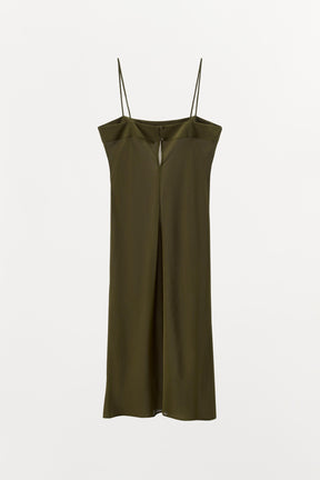 100% SILK STRAPPY MIDI DRESS - Image 7