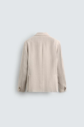 100% LINEN SUIT BLAZER - Image 7