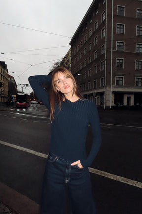 RIBBED KNIT POLO SHIRT - Image 3