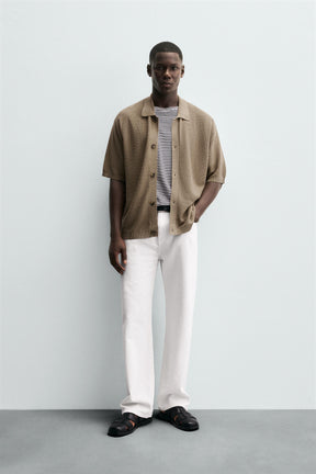 TEXTURED KNIT SHIRT - Image 1