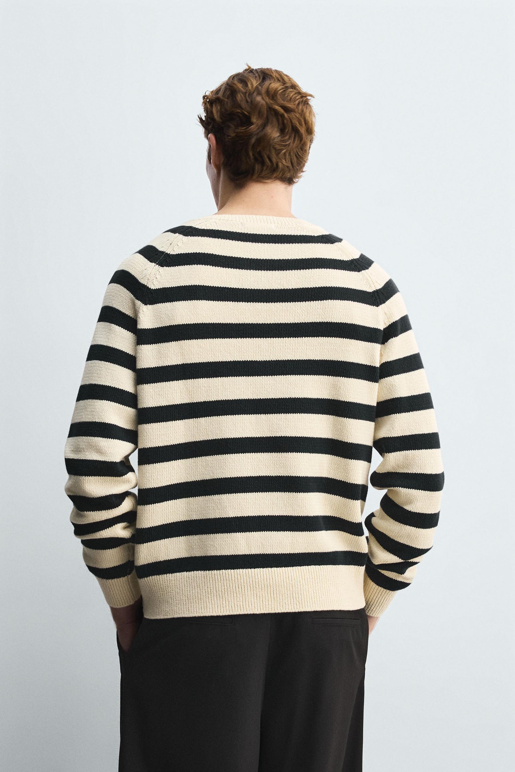 STRIPED BAKER COLLAR JUMPER - Image 3