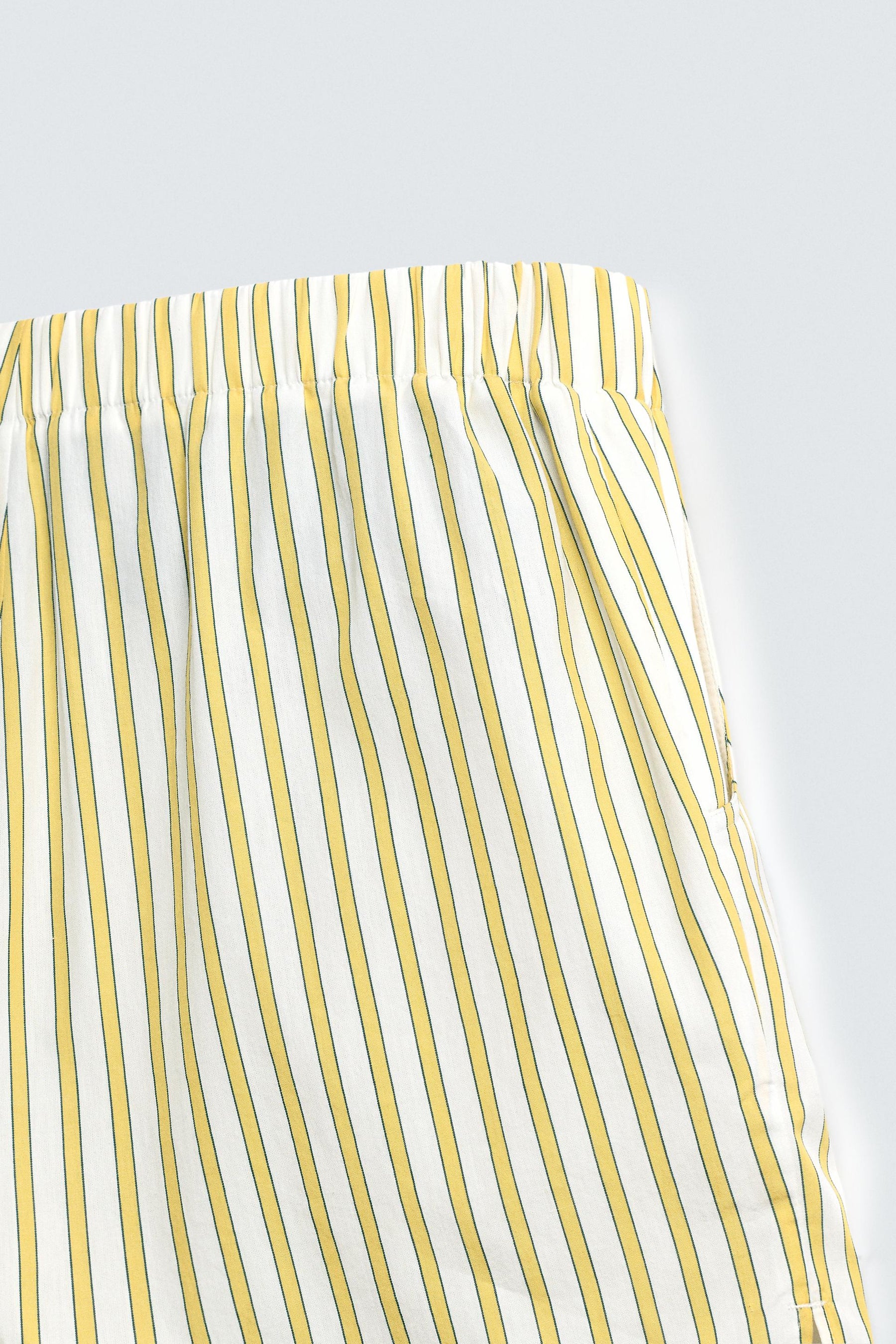 EMBROIDERED STRIPED SHORTS - Image 10