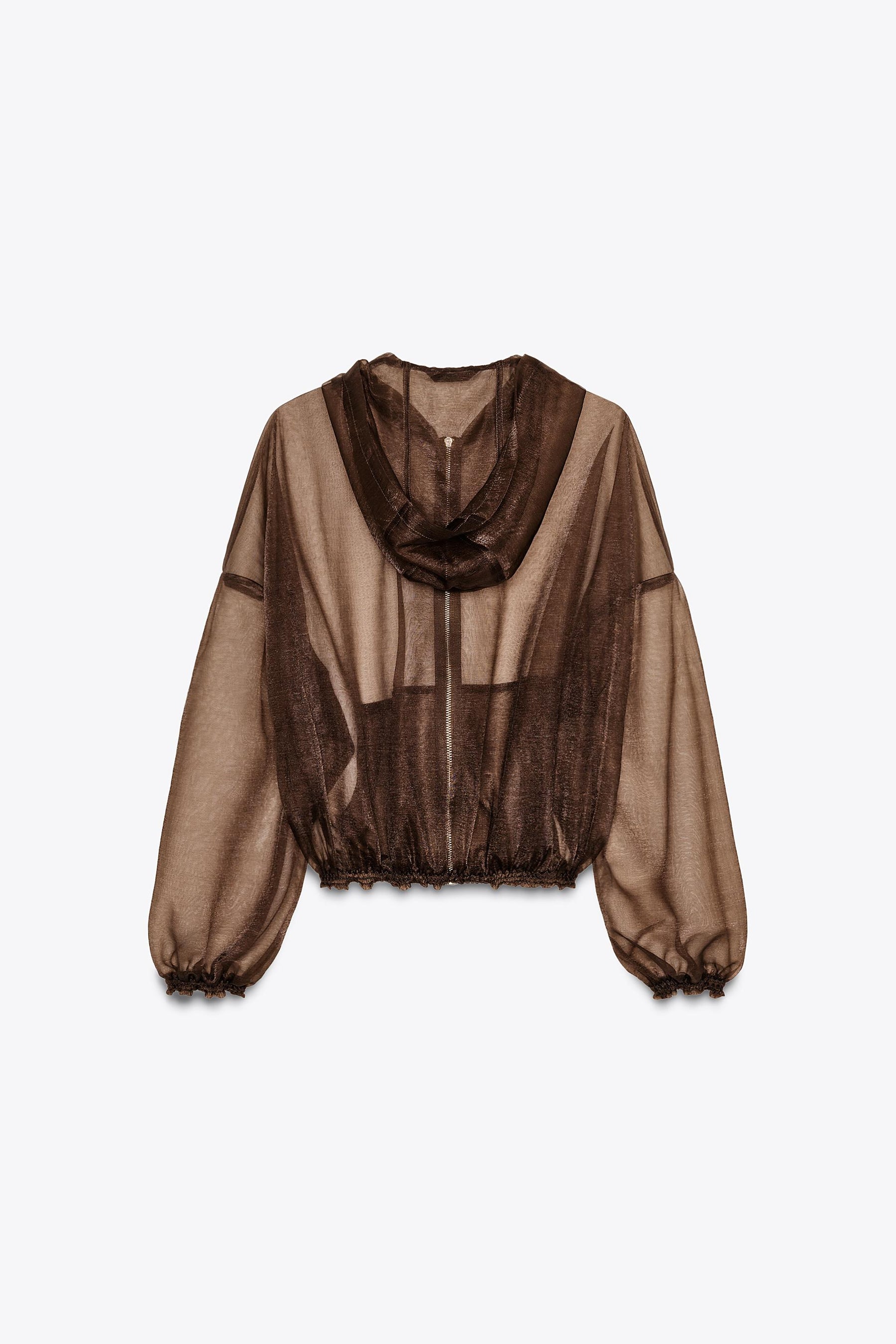 HOODED ORGANZA JACKET - Image 9