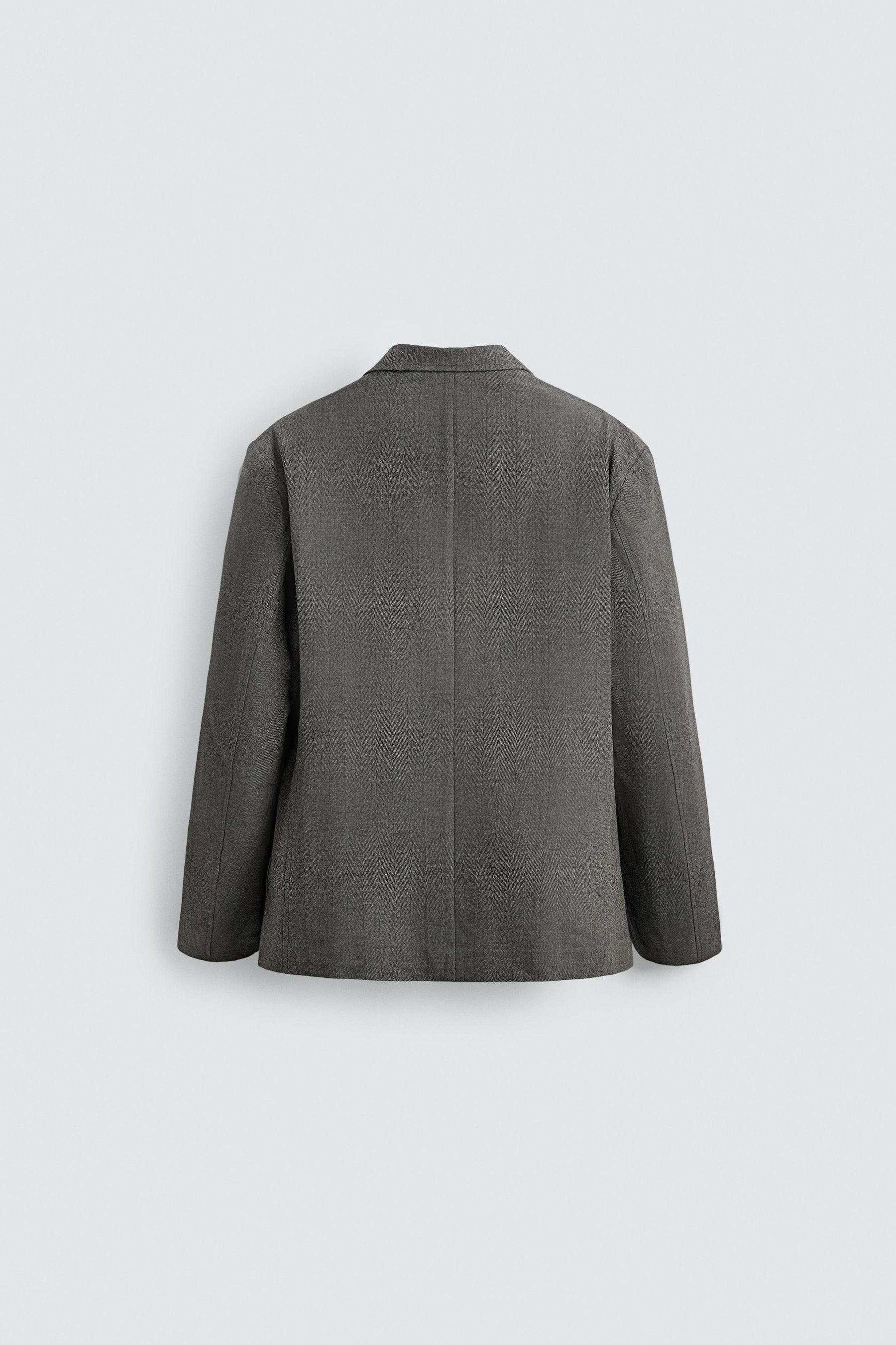 HERRINGBONE TEXTURED BLAZER - Image 6