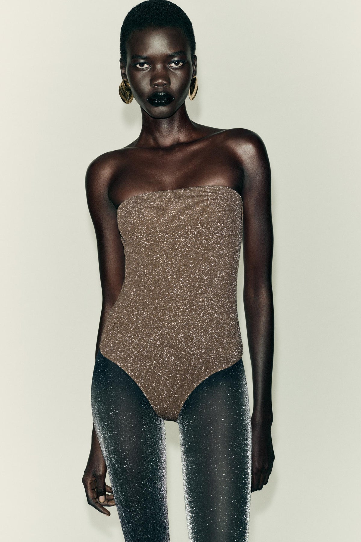 Metallic Thread Bodysuit