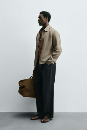 100% LINEN OVERSHIRT - Image 4