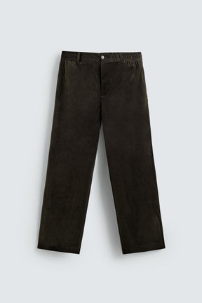 TEXTURED VELVET TROUSERS - Image 5