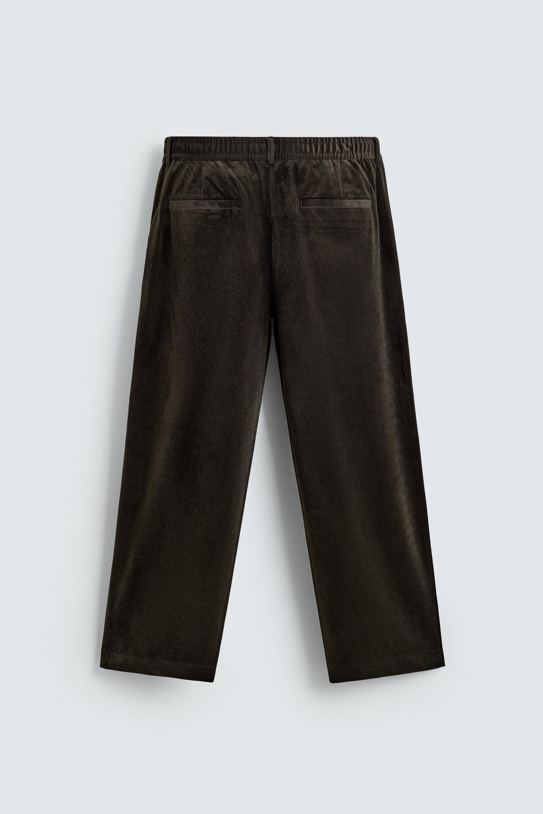 TEXTURED VELVET TROUSERS - Image 6