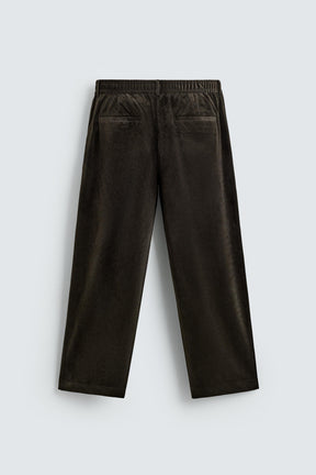 TEXTURED VELVET TROUSERS - Image 6