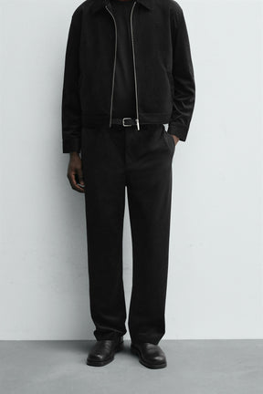 TEXTURED VELVET TROUSERS - Image 2