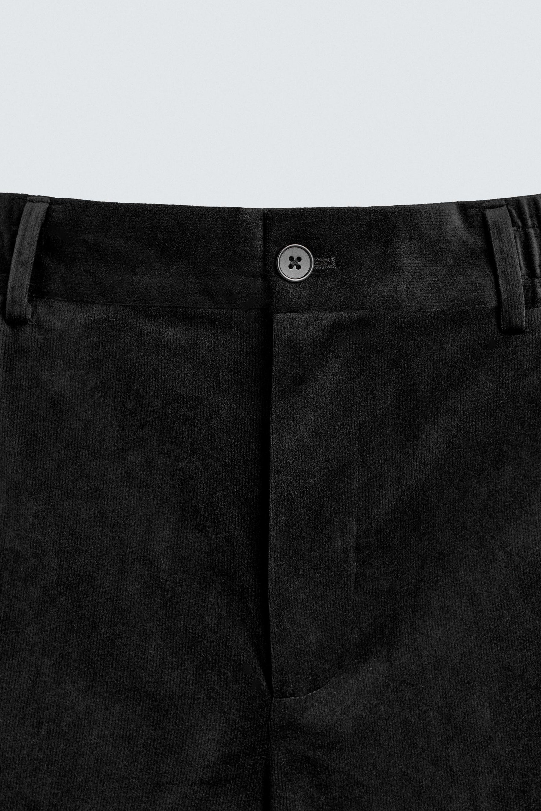 TEXTURED VELVET TROUSERS - Image 8