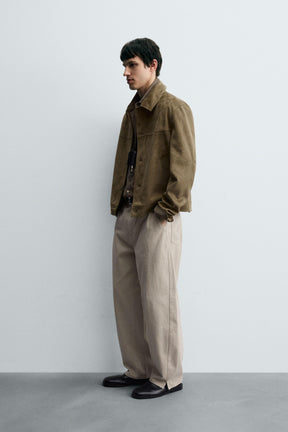 FAUX SUEDE REGULAR FIT JACKET - Image 4