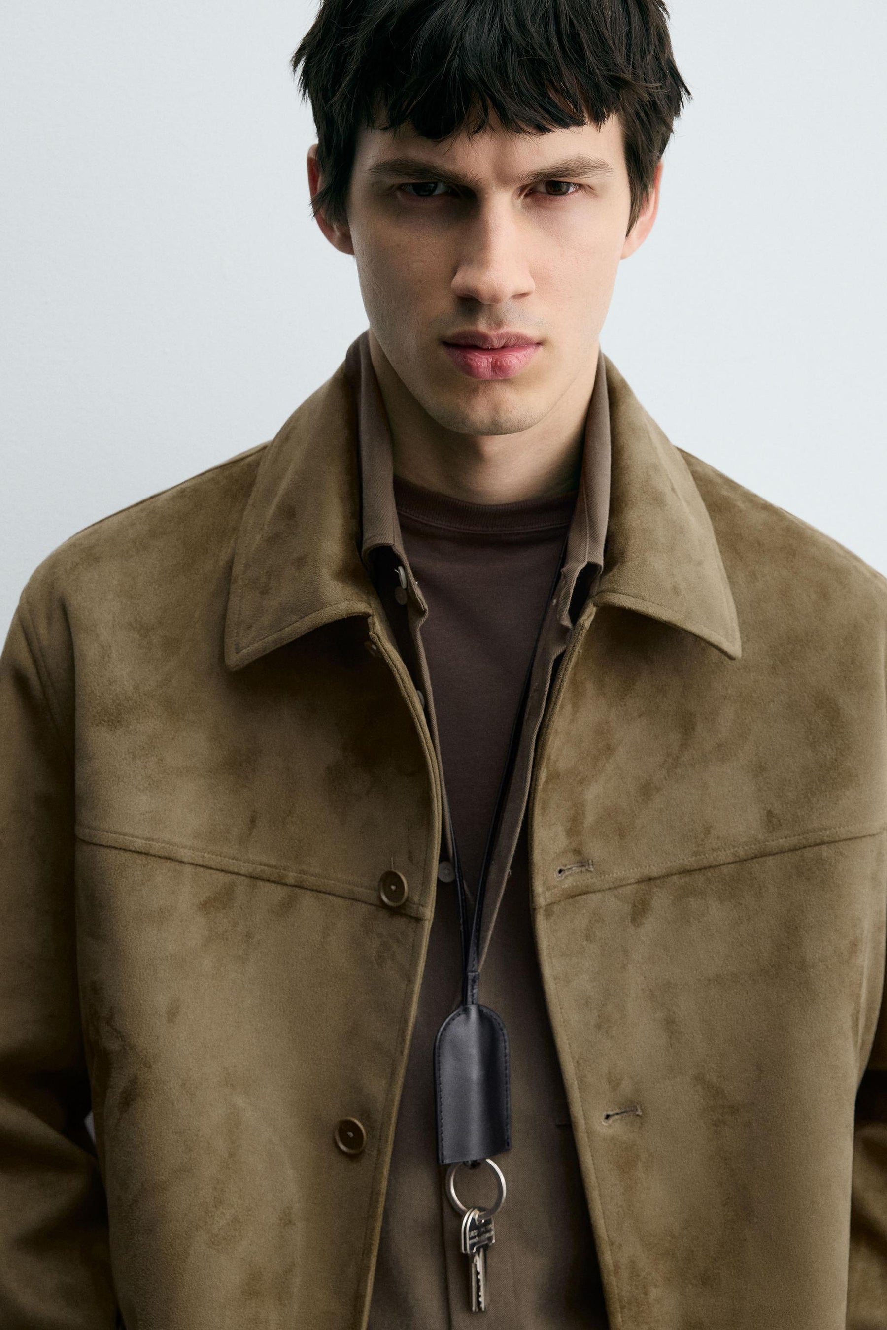 FAUX SUEDE REGULAR FIT JACKET - Image 5